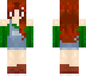 redhead green jeans