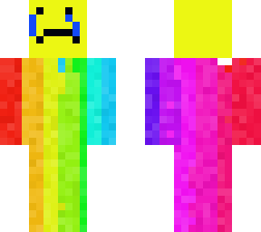 sad rainbow man