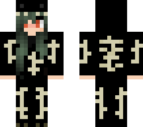 skele dino green hair