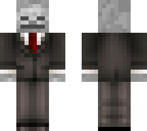 skeleton in a suit