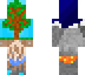 tree and mountains pixel art