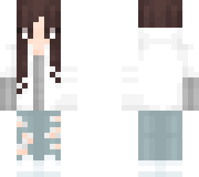 trendy white hoodie girl
