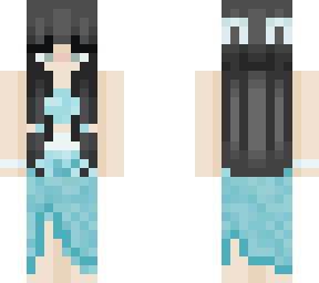 blue dress
