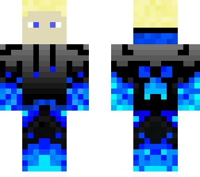 blue enderman person