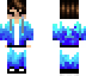 blue flames