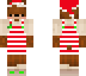 christmas bear girl (retexture from @rubyveerle)