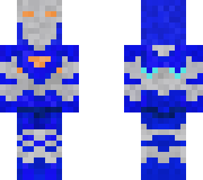 custom blue - silver iron man suit