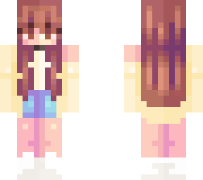 cute yellow girl with back pig tails