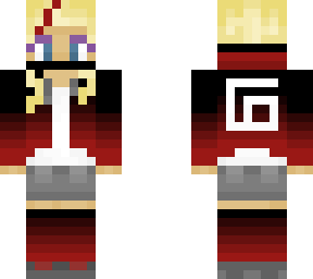 dark red hoodie girl