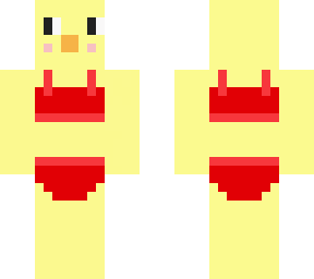 duck in a bikini