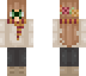 fall girl with scarf and glasses