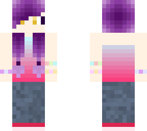 girl with purple hair