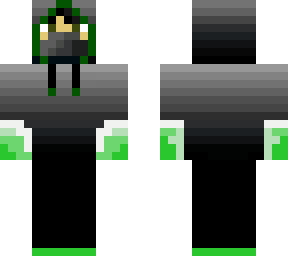 gray ninja with green fire stage 2