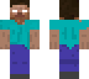 herobrine and his clothes stay on ;)
