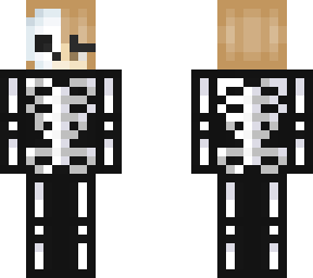 nihachu skeleton halloween skin