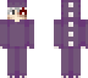 purple dinosaur with shoto hair