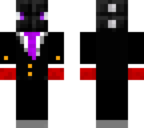 purple dragon with tux
