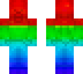 rainbow steve but orange, purple, and yellow *final fix*