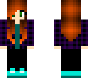 simple flannel girl