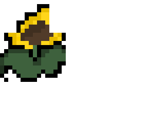sunflower pixle art