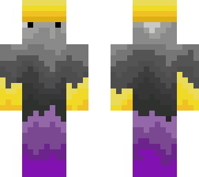 yellow and purple man