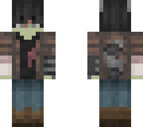 zombie raccoon boy skin 2nd edited (halloween special)