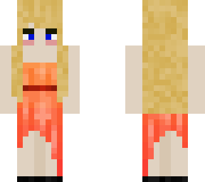 blonde girl w/ red dress ! :d