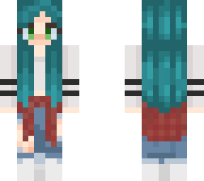 blue hair girl