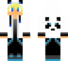 boy with panda hoodie