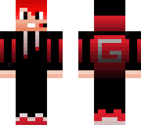 gamer gary sanderson (half hoodie) with dyed hair