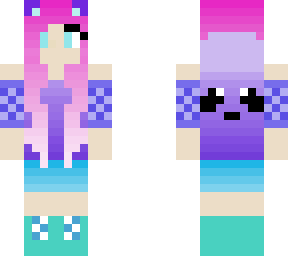gamer girl panda hoodie cute