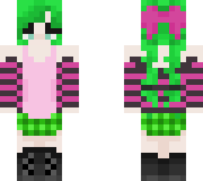 green hair girl