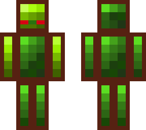 green neon creature