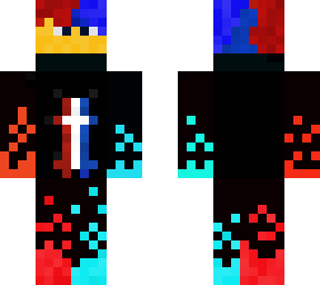 lava and water boy with headphones