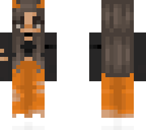 minecraft orange, devil girl