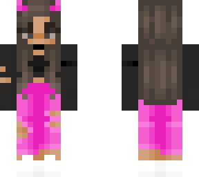 minecraft pink, devil girl