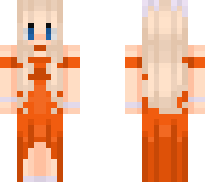 orange dress