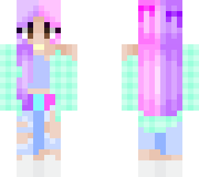 pink purple girl