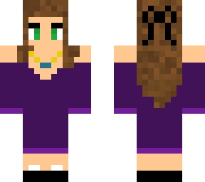purple gown