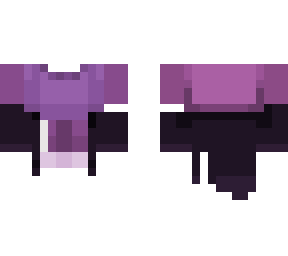 purple shirt & dark jacket