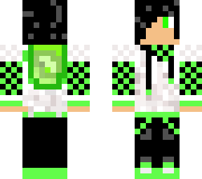 the 3d green skin with gamer part