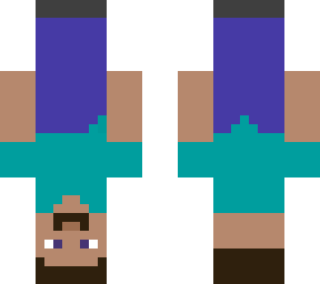upsidown pastel steve