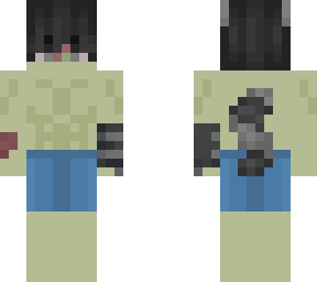 zombie raccoon boy beach skin  (halloween special)