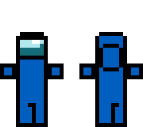 Blue Crewmate Minecraft Skin