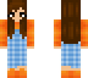 brunette pumpkin overalls