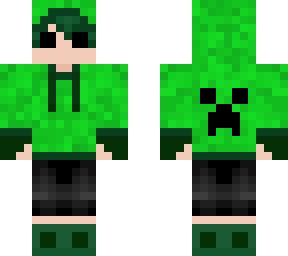 creeper human oc (with hood)