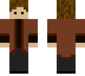 dude with brown jacket
