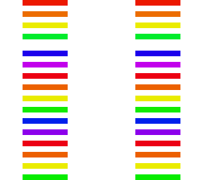 glitchy rainbow