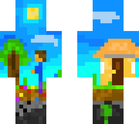 how everyone started in 2d minecraft.