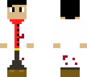 human red steve with lab coat